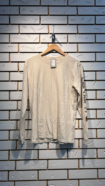 Pre-Owned Carhartt Cream Long Sleeve Shirt- Size Small