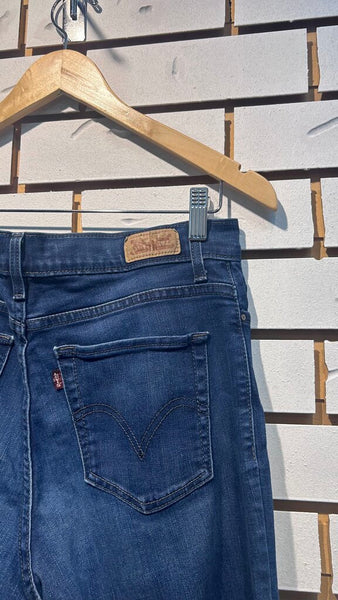 Pre-Owned Levi's Dark Wash 512 Slimming Straight Leg Pant - Size 28