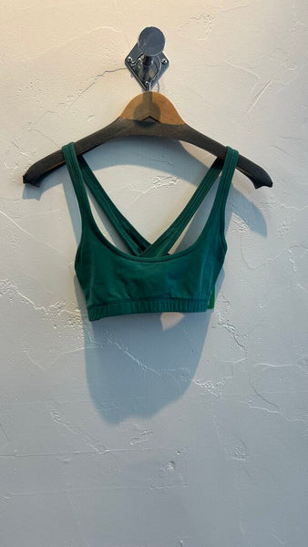 Pre-Owned TNA Sweatfleece Green Sweat Shorts - Size Medium