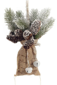 Pine Cones in Burlap Bag Ornament