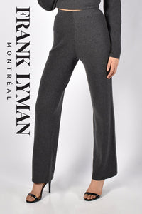 Frank Lyman 213145 Charcoal Rib Knit Pant