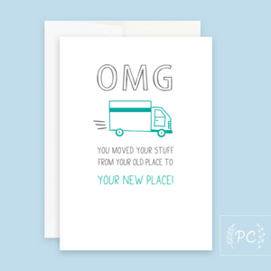 Prairie Chick Prints 'OMG You Moved' Card