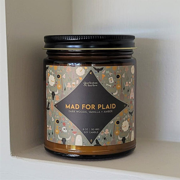 Charleston & Harlow 'Mad for Plaid' Candle