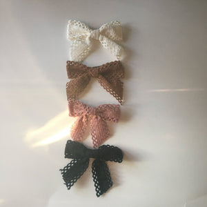 Lou & Bear Crochet Bow Clip