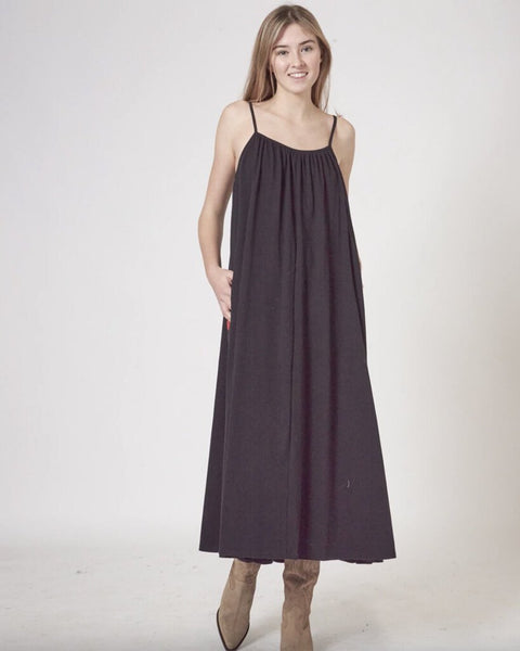 Preloved 'Dionne' Long Dress in Black