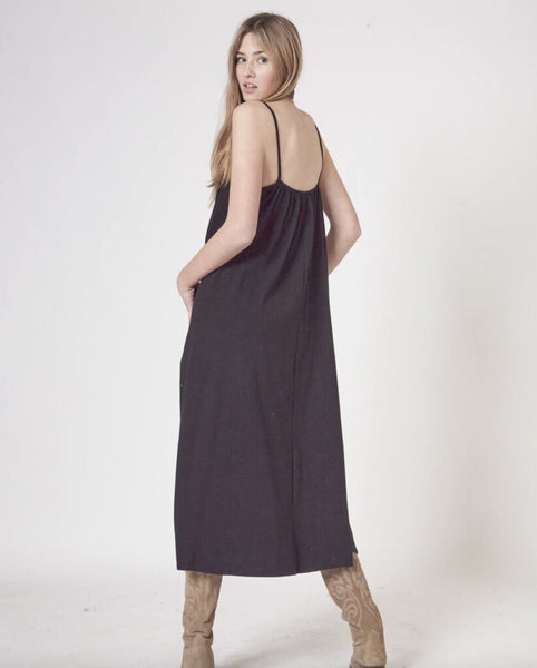 Preloved 'Dionne' Long Dress in Black