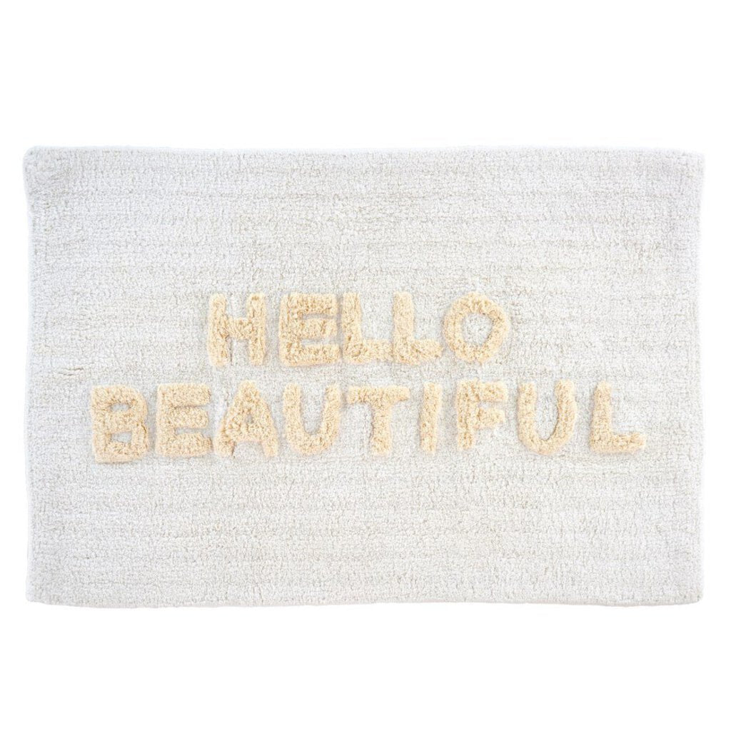 Indaba Trading "Hello Beautiful" Bath Mat