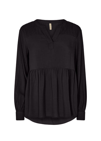 Soyaconcept 'Radia' Tiered Blouse Black