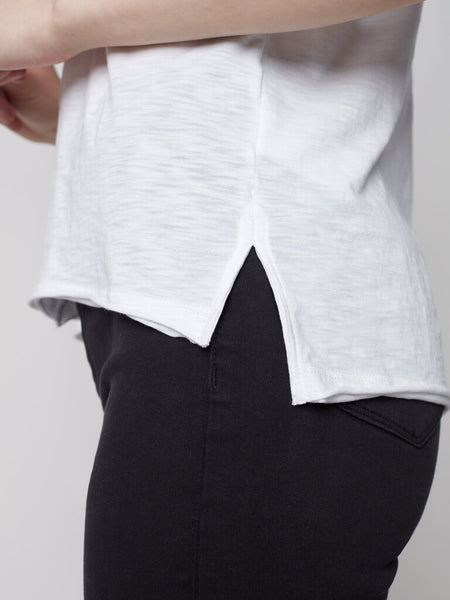 Charlie B Organic Cotton Slub Tee - White