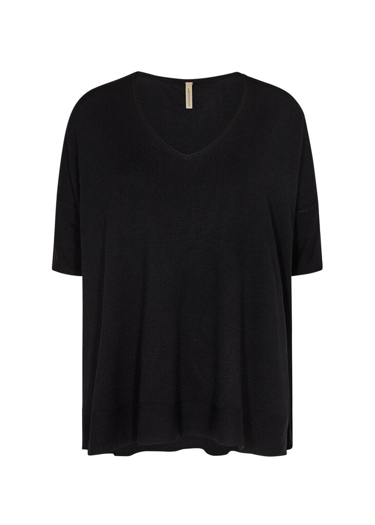 Soyaconcept 'Eireen' Short Sleeve Sweater - Black