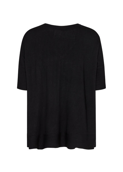 Soyaconcept 'Eireen' Short Sleeve Sweater - Black
