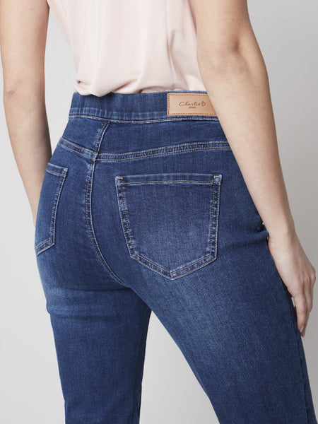 Charlie B Cropped Bow Detail Jeans