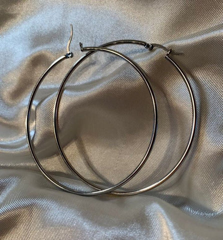 Isla Rae Be Bold Hoops - Silver