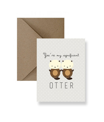 IM PAPER You’re My Significant Otter Greeting Card