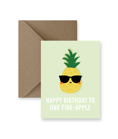 IM PAPER Happy Birthday To One Fine-Apple Card