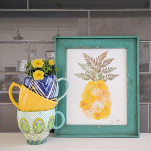 Oxeye Floral Co. Pineapple Print