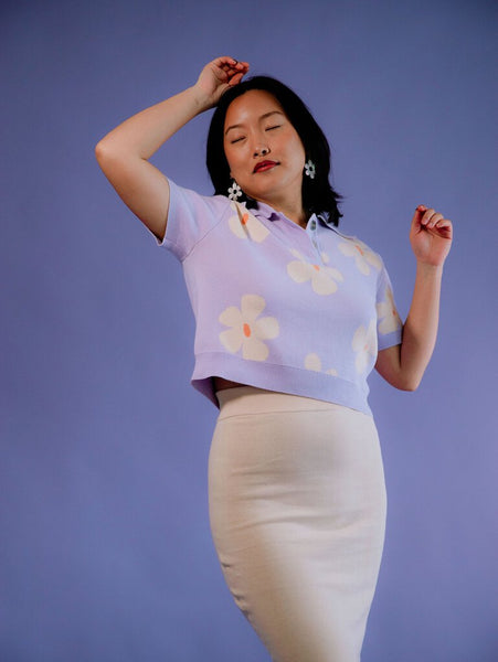 Faun 'Luma' Fitted Knit Midi Skirt - Cream