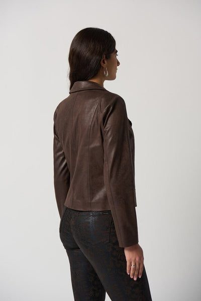 Joseph Ribkoff 233969 Suede Moto Jacket