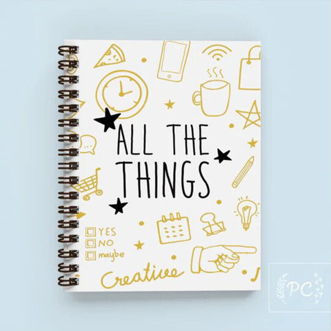 Prairie Chick Prints 'All The Things' Notebook