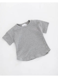 Kindly The Label Grey Waffle Shirt
