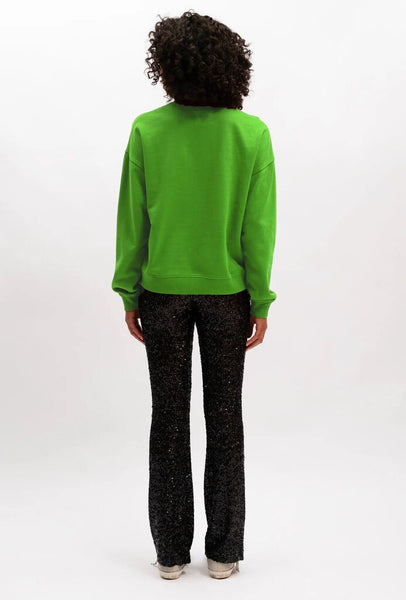 We Are The Others 'Chelsea' Vintage Lips Sweatshirt - Lime