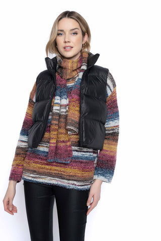Picadilly Zip-Front Short Puffer Vest
