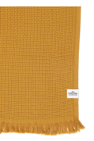 Tofino Towel 'Nala' Gold Basket Weave Throw