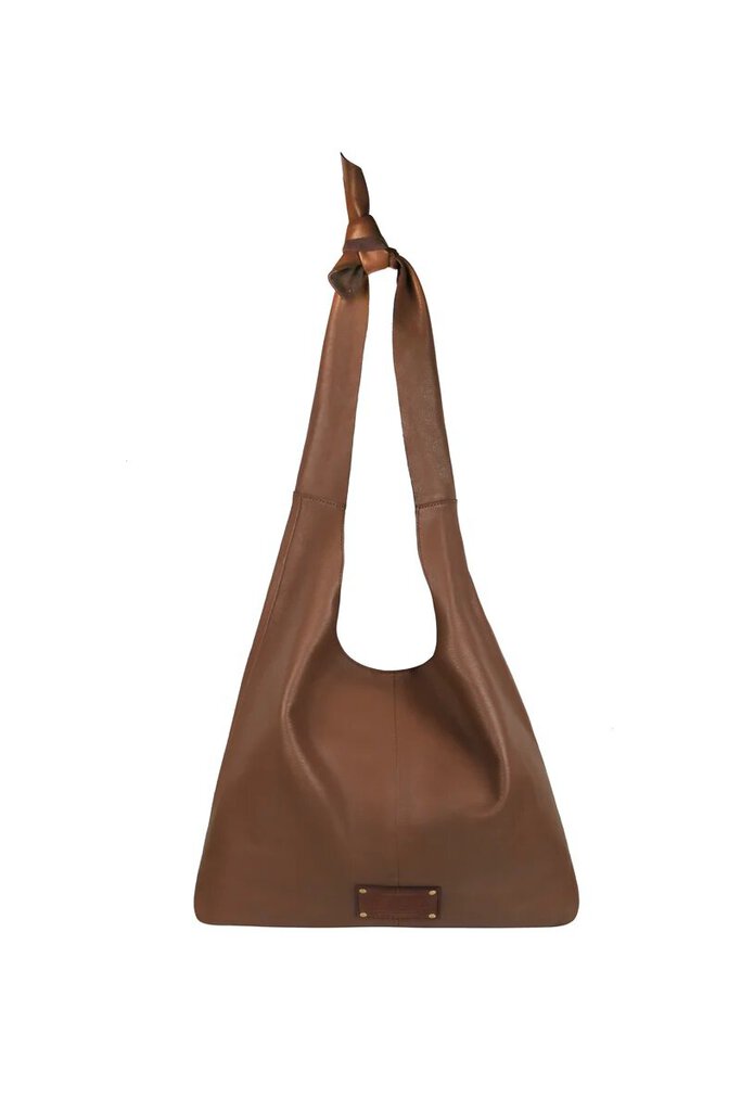 RISA Knot Leather Tote - Pine Bark