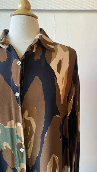 Eternelle 'Versace' Animal Print Tunic Blouse