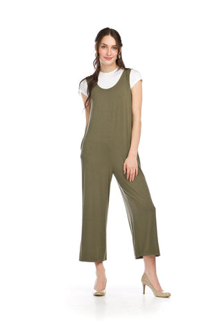 Papillon Bamboo Jumpsuit with Pockets - Sage
