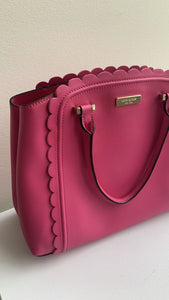 Kate Spade Hot Pink Scallop Trim Handbag