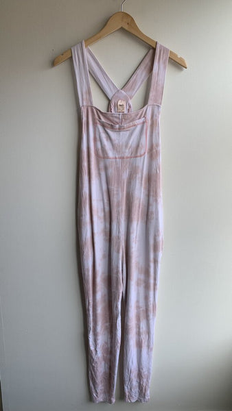 Smash + Tess Pink Tie-Dye Overalls - Size Medium