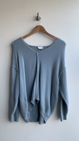 Wilfred Free Baby Blue Plush VNeck Longsleeve Sweater - Size XS