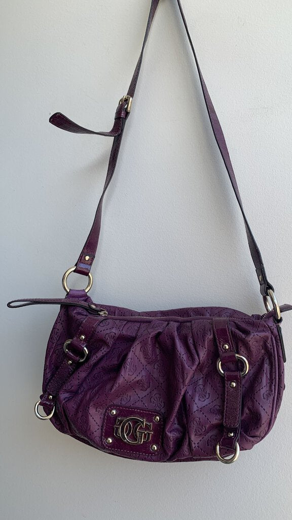 Guess Grape Dash Line Crossbody Handbag