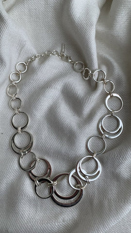 Nine West Silver Circular Necklace