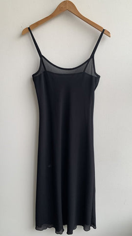 N.A Black Sheer Thin Strap Maxi Dress - Size Medium Estimated