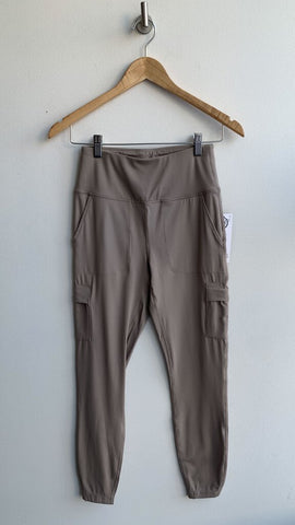 MPG New Taupe Vital High Rise Cargo Pocket Athletic Leggings - Size Small (NWT)